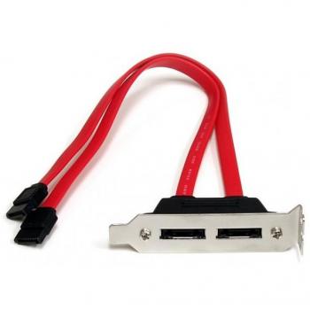 StarTech.com 2 Port Low Profile SATA to eSATA Plate Adapter