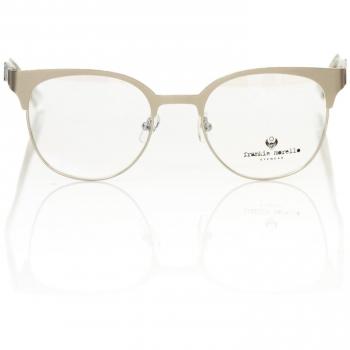 Frankie Morello Black Acetate Geometric Clubmaster Eyeglasses, female, Black, Size: ONE SIZE