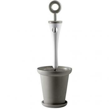 2 in 1 baby bottle brush and holder - grey