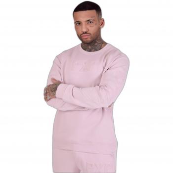 Project X Paris Embossed Logo Hoodie with Round Neck, Violet XL