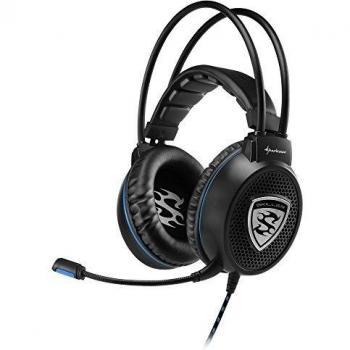 Sharkoon SGH1 - Auriculares Gaming con Cable, Estéreo, Micrófono, Negro/Azul