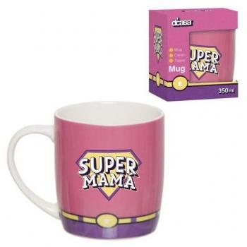 Taza Cerámica Super Mamá 350ml