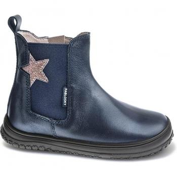 Botines de niña de piel con cremallera