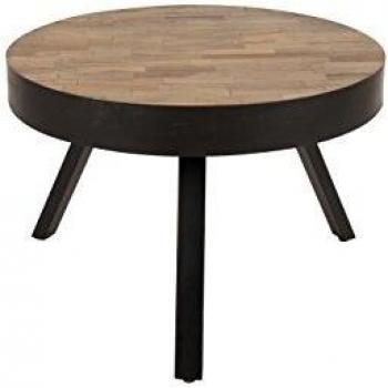 Mesa de Centro Redonda Ø58 cm en Teak Reciclado - SURI MEDIUM