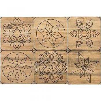 Cabecero de 3 Piezas Diseño Hidráulico en Madera Maciza de Pino Efecto Vintage 120x80cm Box Furniture