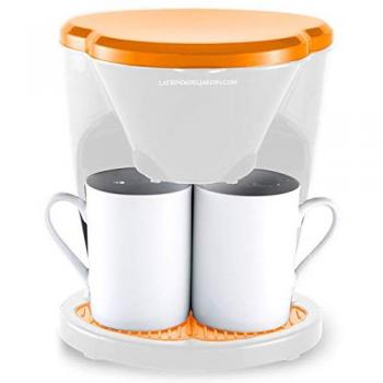 Cafetera de Goteo Naranja 0.6L 450W con Filtro Permanente y Portafiltro Extraíble
