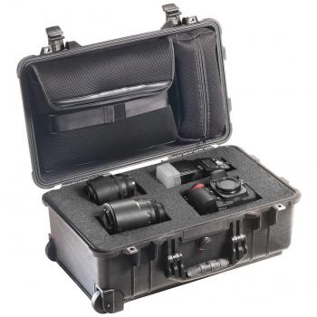 Peli 1510LFC Black Case with Foam and Laptop Sleeve