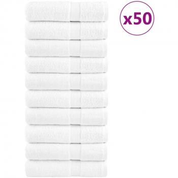 Toallas de mano SOLUND 50UDs Blanco 50x100 cm 600gsm Premium