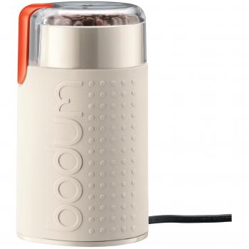 Bodum BISTRO - Molinillo de café eléctrico, color blanco crema