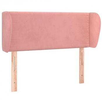 Cabecero de terciopelo rosa 83x23x78/88 cm