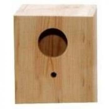 Yagu COMPLEMENTOS para Aves - Nido de Madera HOYO para pajaros exóticos 9.5x13x9.5