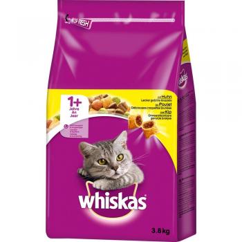 Whiskas 1+ Años Pollo - Comida para Gatos Adultos - 3.8 kg