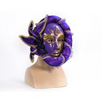 Máscara Veneciana anónima lila - oro