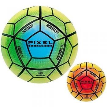 Balón de Playa Pixel Mondo, 23 cm, Multicolor, PVC, Tacto Supercont