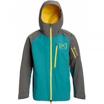 Burton M AK 2L Cyclic - Chaqueta de Snowboard para Hombre, Color Green-Blue Slate-Castlerock, tamaño Large