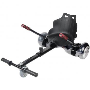 HBOY-Asiento Kart para Patinete Eléctrico, Silla de Hoverboard Self Balancing Compatible con todos los Patinetes Eléctricos, Negro