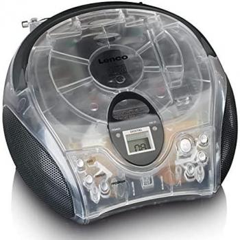 Lenco SCD-24 Radio CD Portátil Transparente