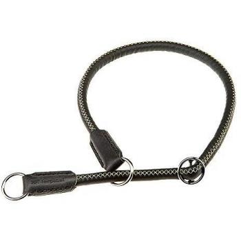 Collar Semiestrangulador para Perros Ferplast Derby Cs12 de Ecopiel Negro - 70 cm, Ø 12 mm