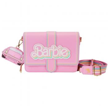 Bolso bandolera Loungefly Barbie 65 Aniversario con monedero y logo conmemorativo