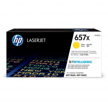 HP CF472X 657X High Yield Original LaserJet Toner Cartridge, Yellow, Pack of 1