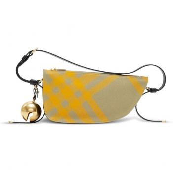 Burberry Women's Mini Shield Sling Bag in Beige | Size UNI | 8079160B7363