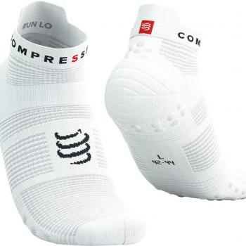 Calcetines Compressport Pro Racing Socks V4.0 Run Low Blanco