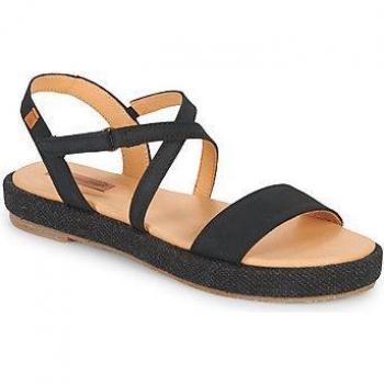 El Naturalista N5881 Bosana Pleasant Black - Sandalias de Plataforma para Mujer con Cierre de Hebilla en Piel Color Negro