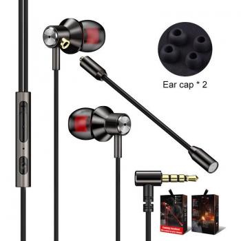 Auriculares internos con cable de 3,5mm y micrófono para Gaming - Compatibles con Xiaomi y Huawei TXTB1