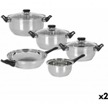 Batería de Cocina Quttin Genova 8 Piezas (2 Unidades)