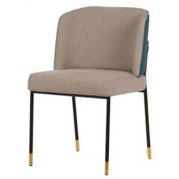 Silla Ergonómica Gris/Azul de Alta Calidad Adda Home 52x54x74 Cm Madera Mediana