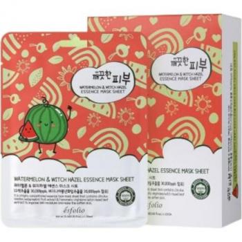 esfolio - Pure Skin Watermelon & Witch Hazel Essence Mask Sheet Set (10 Sheets)