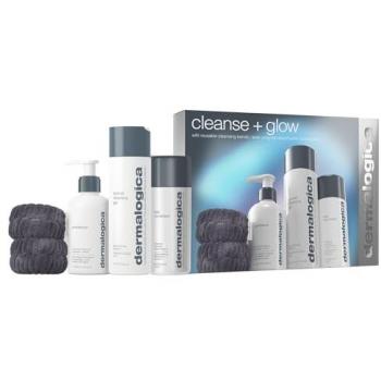 Dermalogica Cleanse and Glow Complete Skincare Set with Reusable Cleansing Bands for Radiant Skin