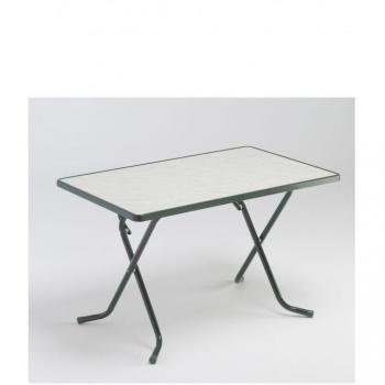 Mesa Plegable Alco R23VMAR 110x70 Cm - Material: mármol con estructura metálica