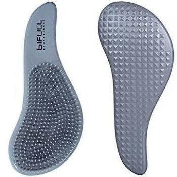 CEPILLO DESENREDANTE CON RELIEVE DETANGLER 3D PLATA - Bifull Profesional