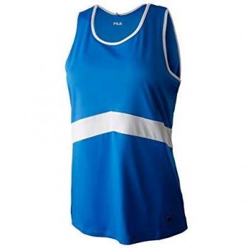 Fila Fenja - Camiseta de Tirantes para Mujer, Color Azul Claro, Blanco, Talla XS