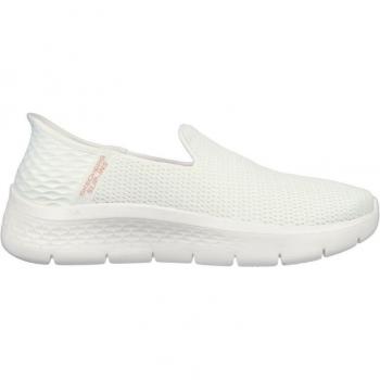 Zapatillas Skechers Go Walk Flex - Relis Mujer Off White Textile