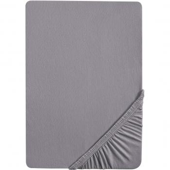 Biberna 77144/555/046, Sábana bajera ajustable elástica, Gris