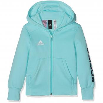 Adidas Yg Linear Fz Hd Sudadera, Niñas, color: Aquene