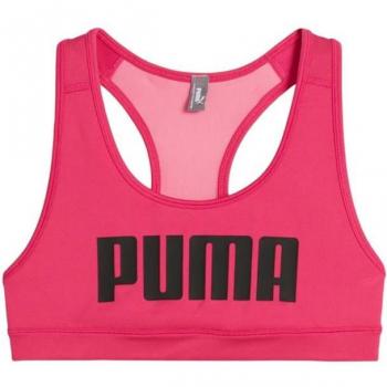Sujetador deportivo Puma 4 Keeps para mujer en color rosa y negro