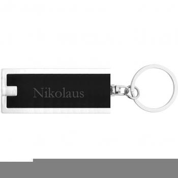 Llavero plástico personalizado con lámpara LED con Nikolaus