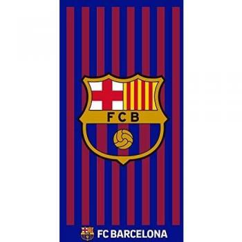 TEXTIL TARRAGO Toalla de Playa Futbol Club Barcelona Barça FCB 70x140 cm 100% Algodon Licencia oficia FCB FCBTP3