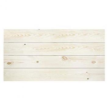 Cabecero de madera maciza DECOWOOD Flandes en varios acabados y medidas, tono natural, 180x80cm, fabricado en madera de pino flandes, hecho a mano en España, acabado horizontal recto natural