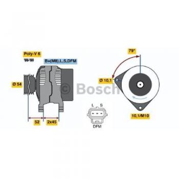 Alternador trifásico BOSCH 0 986 049 161