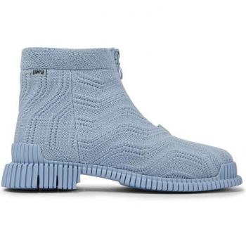 CAMPER Pix - Women's Blue Cotton Ankle Boots (Size 36)