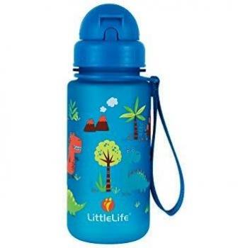 LittleLife, 400ml Water Bottle-Dinosaurs, Unisex Adulto, Clear
