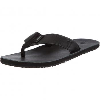 Reef - Chanclas de piel para hombre, color negro, talla 44