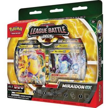 Pokemon Trading Card Game League Battle Deck Miraidon EX (Inglés) - Cartas Coleccionables Pokémon, incluye mazo de batalla listo para jugar, 60 cartas, 1 carta promocional holográfica de Miraidon EX,