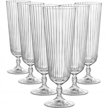 Juego de 6 copas de cóctel America '20s Sling de vidrio cristalino - 510 ml