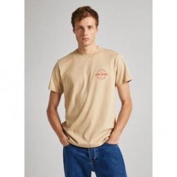 Camiseta Pepe Jeans Craig Tostado Para Hombre