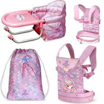 DE CUEVAS TOYS- Armario Cambiador Ocean Fantasy 60X32X70 CM con Accesorios MUÑECA NO INCLUIDA, Multicolor
